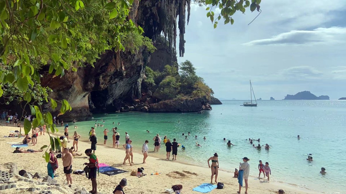 泰国甲米莱利海湾